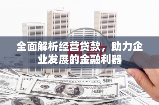盖州全面解析经营贷款，助力企业发展的金融利器