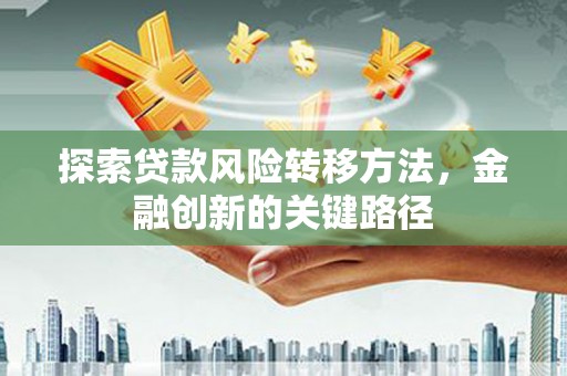 邛崃探索贷款风险转移方法，金融创新的关键路径