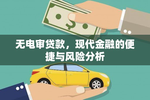 昭化无电审贷款，现代金融的便捷与风险分析