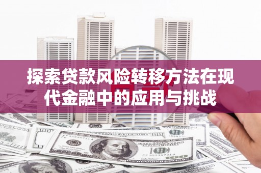 临西探索贷款风险转移方法在现代金融中的应用与挑战