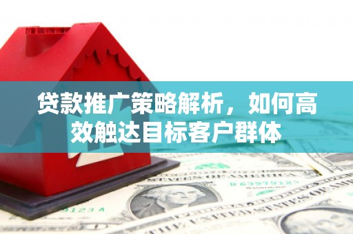 老河口贷款推广策略解析，如何高效触达目标客户群体