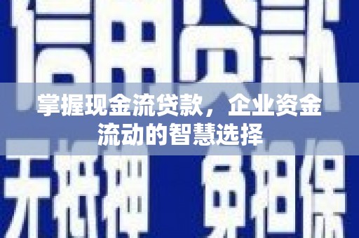 漠河掌握现金流贷款，企业资金流动的智慧选择
