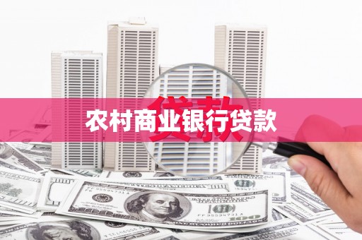公安农村商业银行贷款