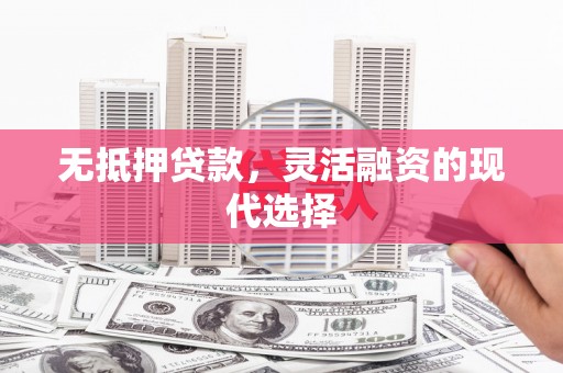 定西无抵押贷款，灵活融资的现代选择