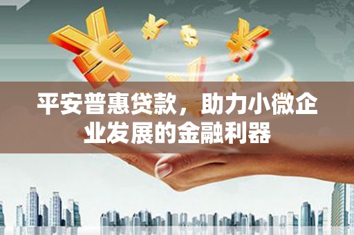 延安平安普惠贷款，助力小微企业发展的金融利器